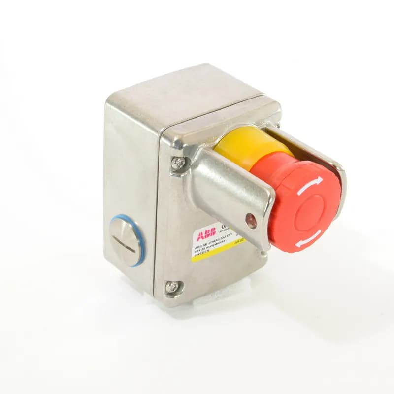 Emergency stop, stainless steel housing, 3x1/2NPT conduit entry, 2NC+2NO, with shroud for lockout