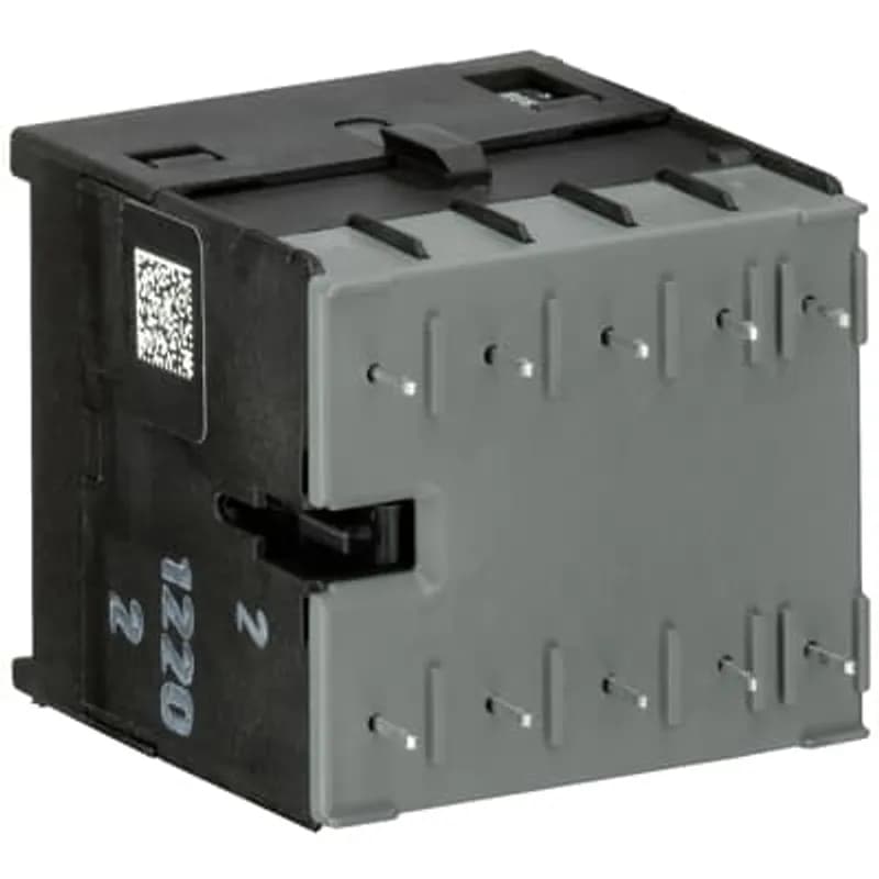 The BC6-30-01-P mini contactor is a compact 3 pole contactor with 1 auxiliary contact and soldering pins. They are ideally suited for applications where reliability is a must and space is at a premium. Mini contactors are used in residential buldings, commercial buildings and industrial applications for the control of single or three-phase loads up to 4 kW (AC-3) and 20 A / 690 V (AC-1) or switching of control signals. Further features are the noiseless and hum-free coil and a switch position indication.