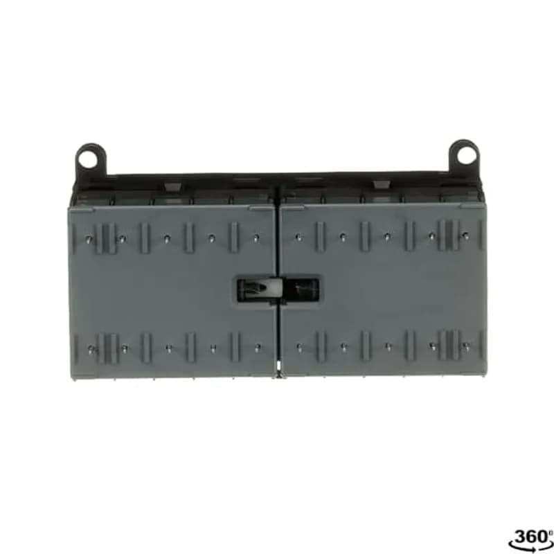 The VB6-30-01-P mini reversing contactor is a compact 3 pole contactor with 1 auxiliary contact, soldering pins and normal mechanical interlock. They are ideally suited for applications where reliability is a must and space is at a premium. Mini reversing contactors are used in residential buldings, commercial buildings and industrial applications for the control of three-phase motor loads up to 4 kW (AC-3). Further features are the silent coil, a switch position indication and the integrated possibility for rail mounting.