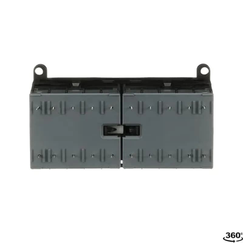 The VBC6-30-10-P mini reversing contactor is a compact 3 pole contactor with 1 auxiliary contact, soldering pins and normal mechanical interlock. They are ideally suited for applications where reliability is a must and space is at a premium. Mini reversing contactors are used in residential buldings, commercial buildings and industrial applications for the control of three-phase motor loads up to 4 kW (AC-3). Further features are the noiseless and hum-free coil, a switch position indication and the integrated possibility for rail mounting.