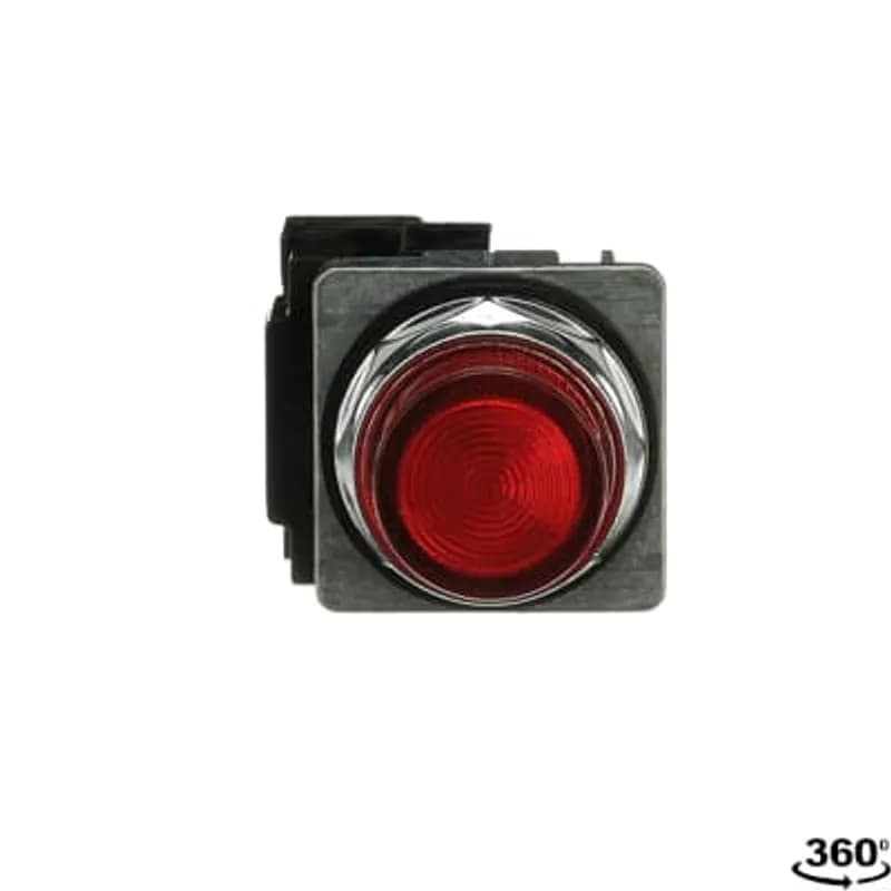 ABB - Electrification A3L4AA-6L4R - A3 30mm Pilot Lights,,,120V,Red Cap,LED