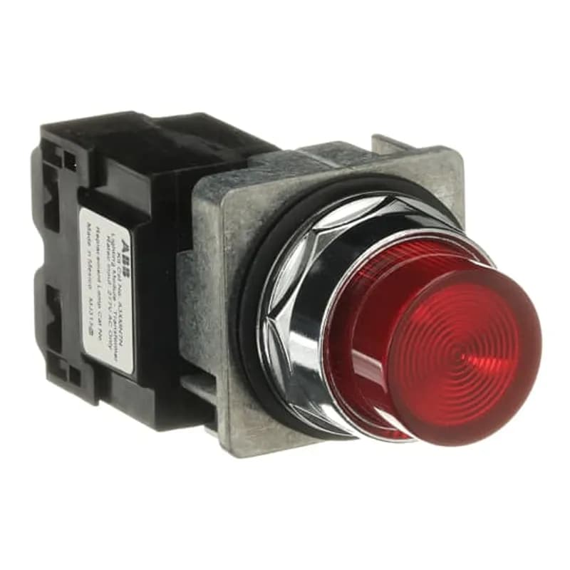 ABB - Electrification A3L4AA-6L5M - A3 30mm Pilot Lights,,,120V /6V transformer,Amber,LED