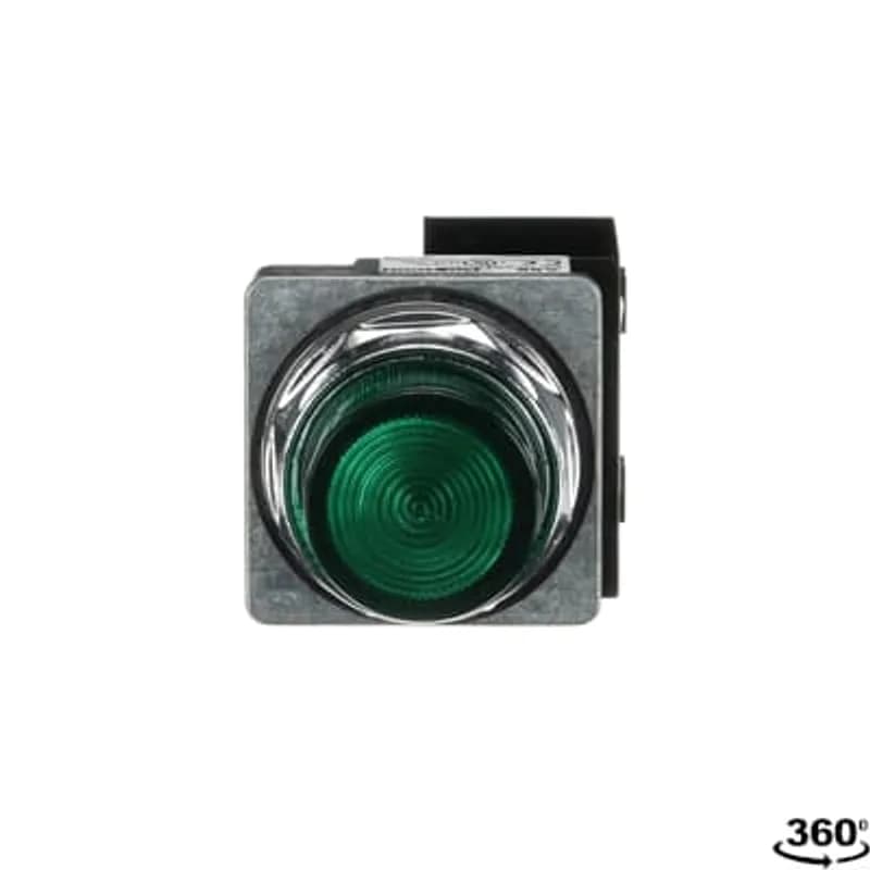 A3 30mm Pilot Lights,,,6-24V Intergrated LED Modual,Green Cap,LED