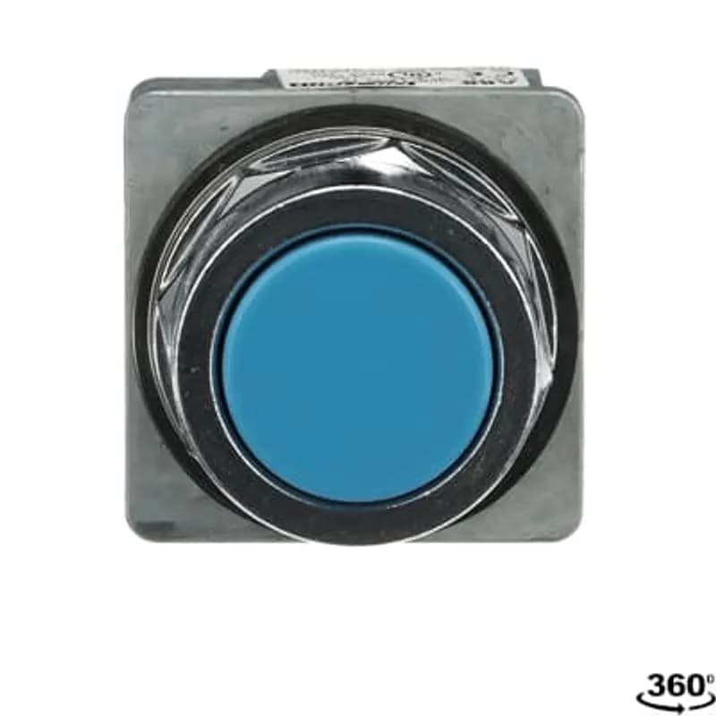 ABB - Electrification A3PBF1-600L-00 - A3 30mm Pilot Device, Pushbutton, 2 Position, Momentary,Flush Cap,,,blue cap