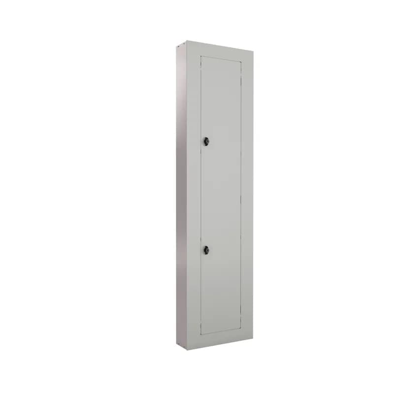Door within door 20" front with quarter turn locks for surface mounted ReliaGear lightings panels. Quarter turn locks are required for XT5 and XT6 panelboard configurations, but can be used with other applications as well. Front hinged to box is similar to door-in-door for convenient access to gutters, but more economically priced. A contractor must remove four screws to access the outer door.