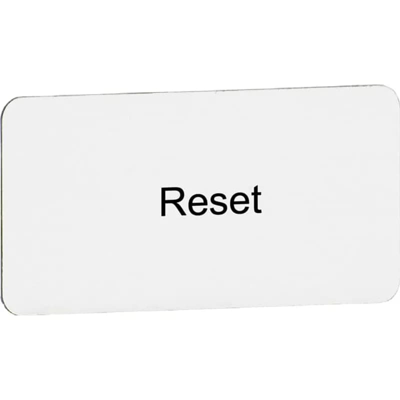 ABB - Electrification MA6-1047 - LP, 15X27MM, TEXT: RESET