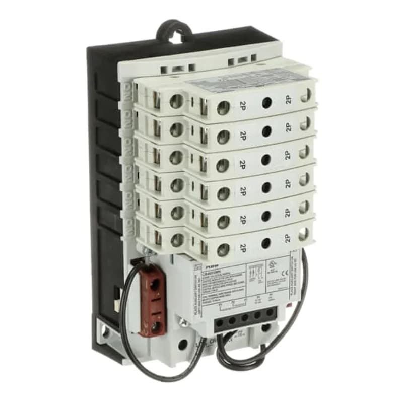 ABB - Electrification CR463LD0AJA14BO - CR463L Electrically Held Contactors. 30A (2-12 pole). Standard Assembled Forms. Contact position indication—when button protrudes, contact is closed. Power poles are available as single or double poles, creating 74 different circuit combinations. Convenient side access field power wiring. Contact configuration indicator. Standard base for all pole configurations. Robust pole terminals accept up to two #8 AWG wires. Manual operator. Fast, sure three-point mounting. Enclosed contacts resist contaminants for greater reliability. Combination slotted/#2 Phillips screws. Common, easily installed power poles change from NO to NC (or vice versa) simply by unlatching and rotating 180°. Power poles rated for the range of tasks: —30A rated contacts —15A motor rated —A600 Pilot duty rated. Easy-to-read rating label. Auxiliary contacts, rated A600, are suitable for use on low level circuits down to 12V, 5mA. Plug-in auxiliary contacts are NO when installed on the left side of the base, NC on the right. Finger and back-of-hand safe power terminals. Quick-view coil voltage. Easy-change coil. Low magnetic noise results in quiet operation. Pilot Devices: H-O-A Selector Switch (Maintained). Pilot Lights: Standard.