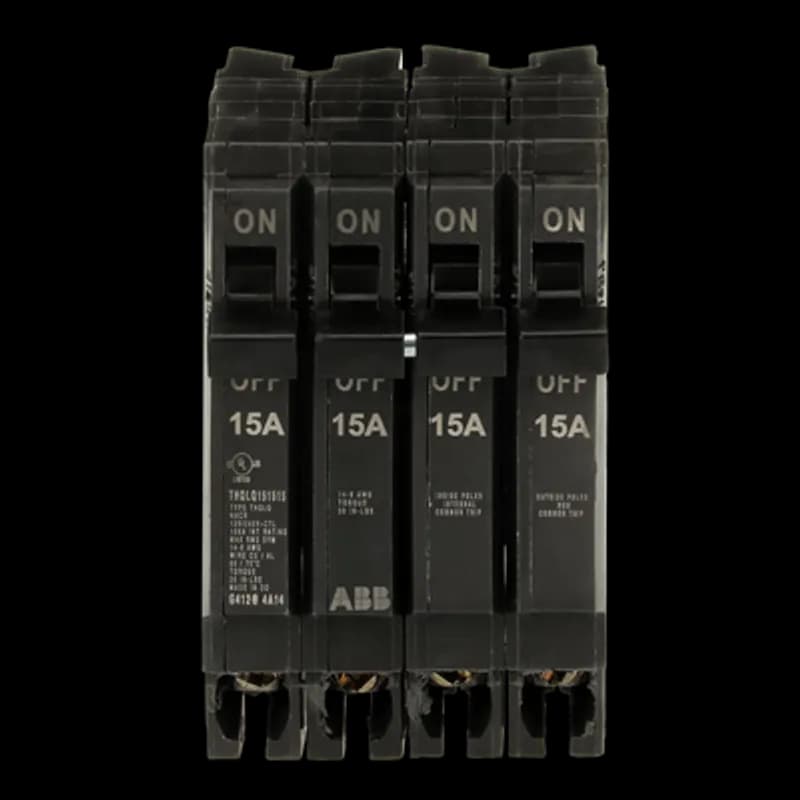 Same panel space, twice the circuits. Tandems and Quads are code compliant and compatibile with new and existing single phase ABB and GE by ABB PowerMark™ load centers with or without wing stabs.