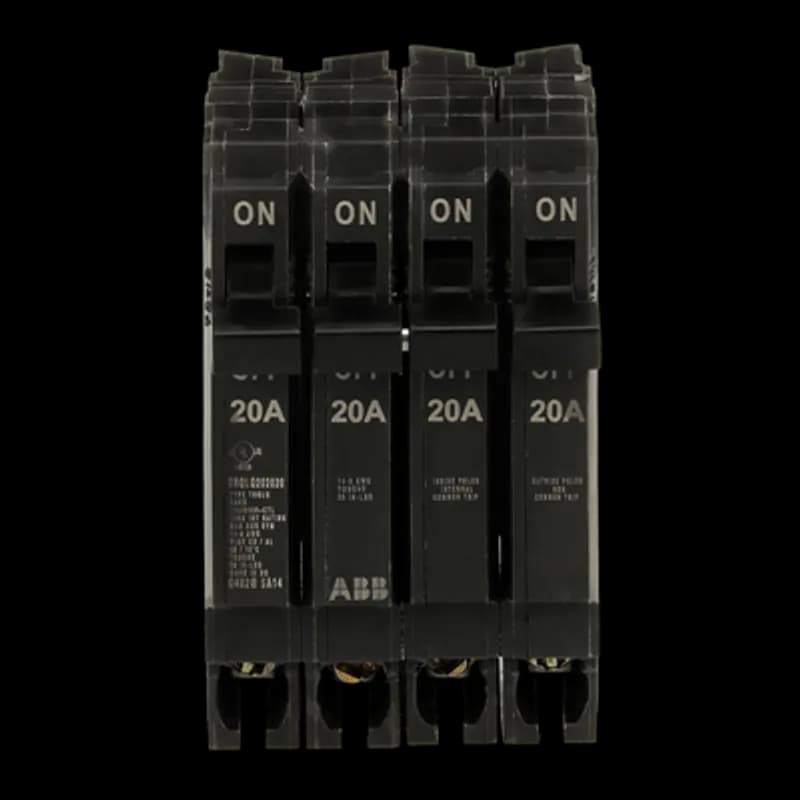 Same panel space, twice the circuits. Tandems and Quads are code compliant and compatibile with new and existing single phase ABB and GE by ABB PowerMark™ load centers with or without wing stabs.
