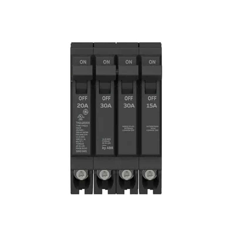 Same panel space, twice the circuits. Tandems and Quads are code compliant and compatibile with new and existing single phase ABB and GE by ABB PowerMark™ load centers with or without wing stabs.