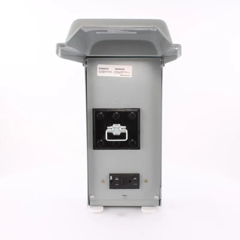 ABB - Electrification U0653P010 - 60A 3P Metallic N3R, Non-fusible disconnect with 20A GFCI Duplex receptacle 5-20WR2GFCI