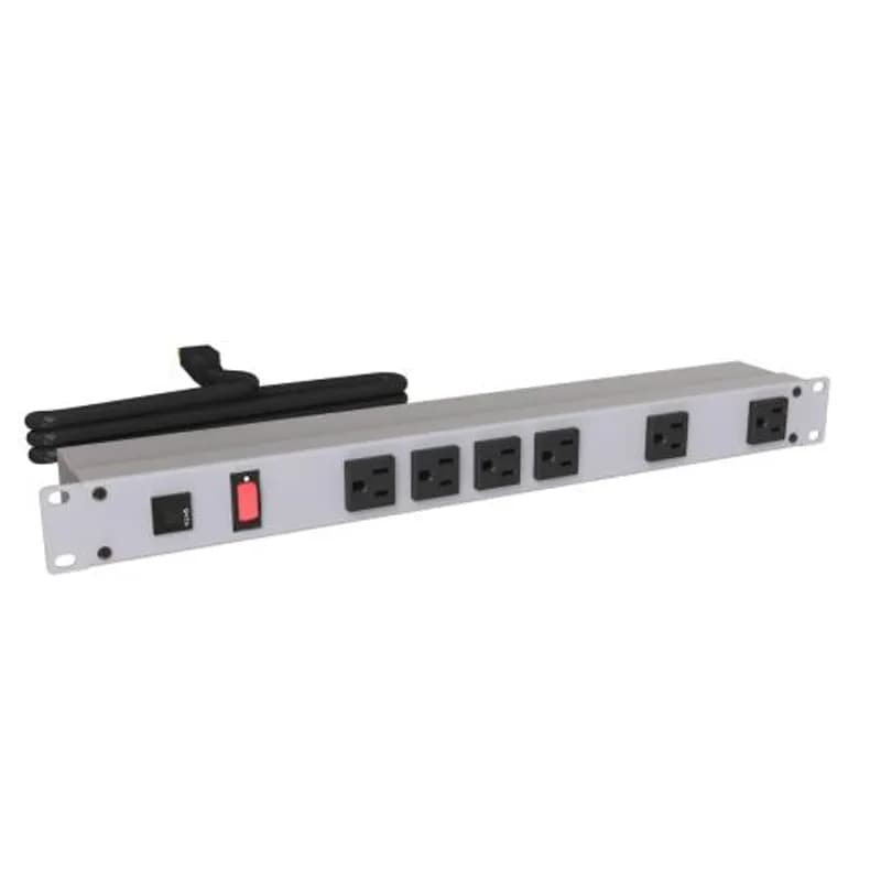 19" RACK MOUNT, 6 REC ON FRONT