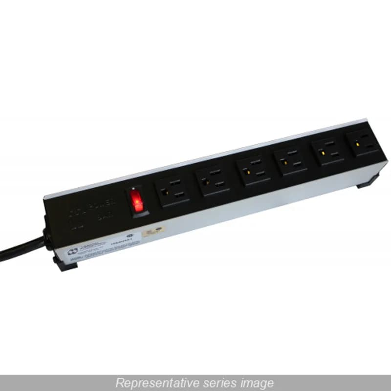 5 OUTLETS, SWITCH, 6' CORD