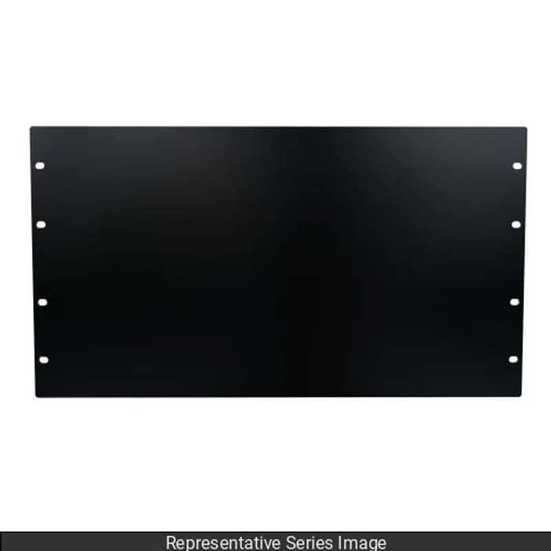 Hammond Manufacturing PBPA19028BK2 - 16U FLAT ALUMINUM RACK PANEL