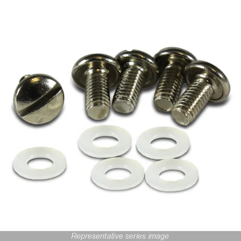 Hammond Manufacturing 1421G - 8-Pack 10-32 Pan Head Screw with Nylon Washer