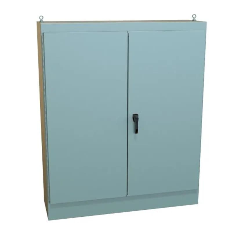 N12 Freestanding Encl, Dbl Door - 72 x 60 x 18 - Steel/Gray