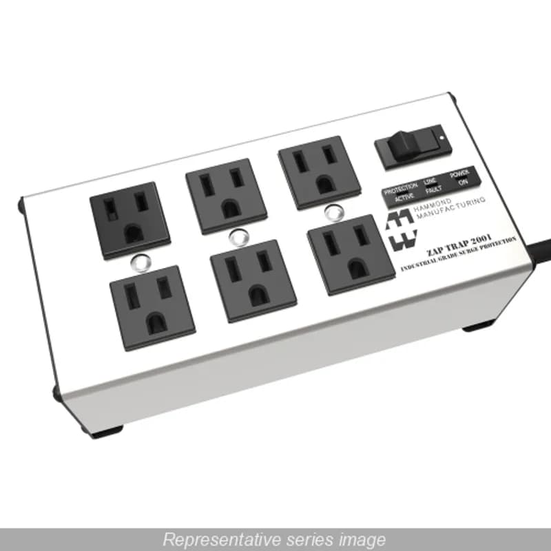 Hammond Manufacturing ZT2001-8 - ZAP TRAP, 8 OUTLETS, TELCO