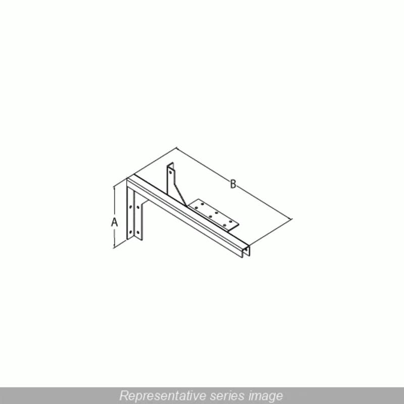 Bracket Hanger Wall Type - 6 x 6 - Steel/Gray