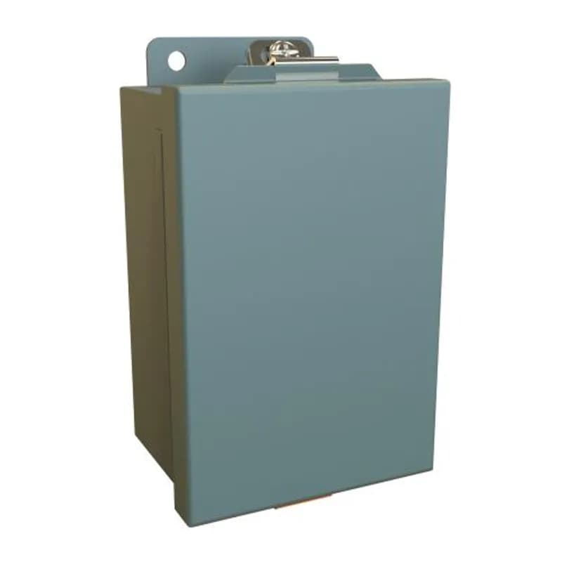 N4 J Box, Hinge Cover w/panel - 6 x 4 x 3 - Steel/Gray