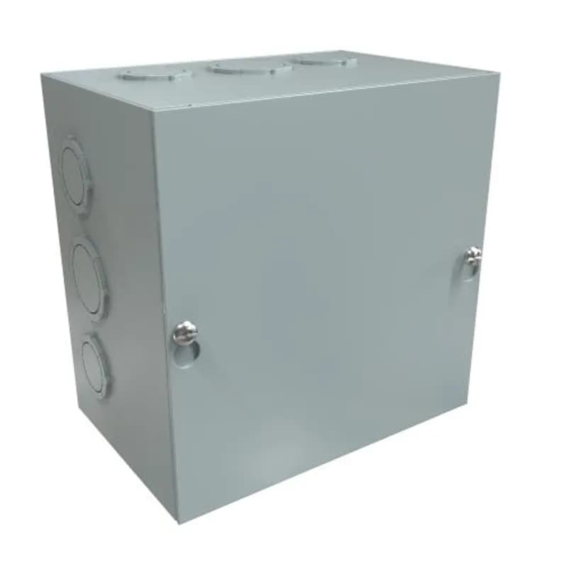 N1 Screw Cover w/KO's - 6 x 6 x 4 - Steel/Gray