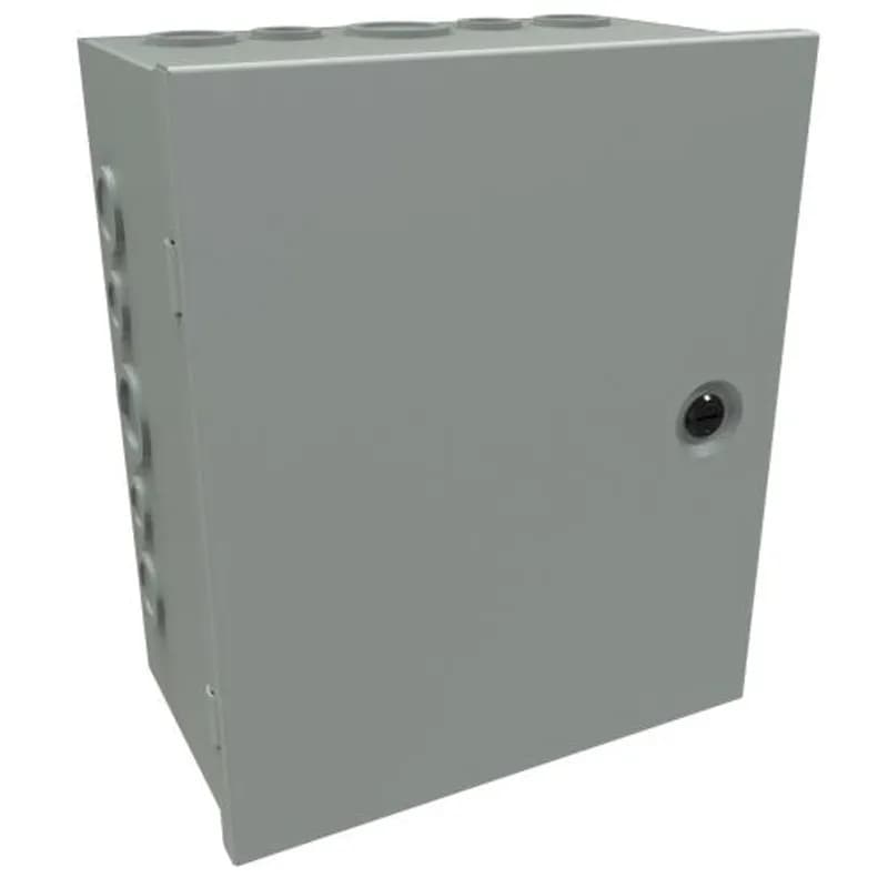 N1 Hinge Cover w/KO's - 12 x 10 x 6 - Steel/Gray