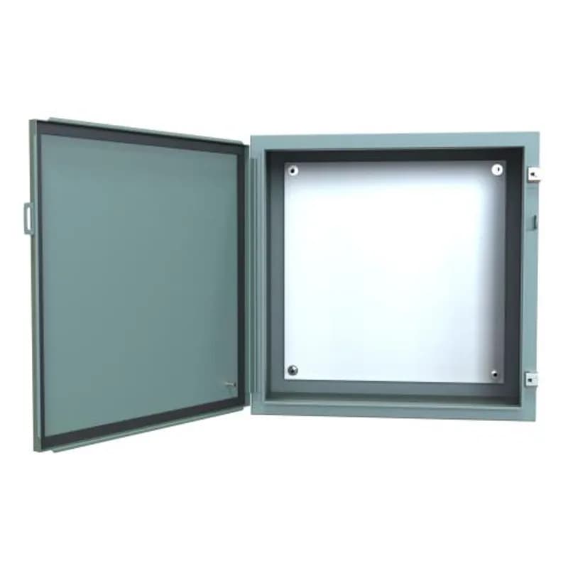 Hammond Manufacturing 1418J12 - N12 Wallmount Encl w/panel - 24 x 24 x 12 - Steel/Gray