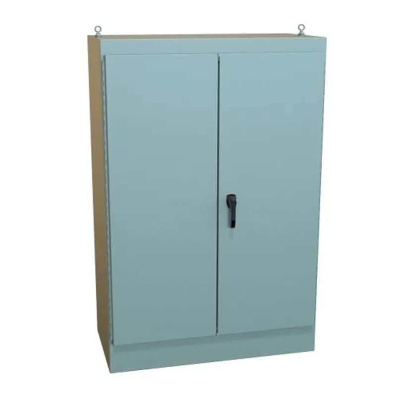 Hammond Manufacturing 1418ZW24 - N12 Freestanding Encl, Dbl Door - 72 x 48 x 24 - Steel/Gray