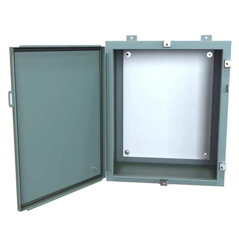 N4 Wallmount Encl w/panel - 24 x 20 x 12 - Steel/Gray
