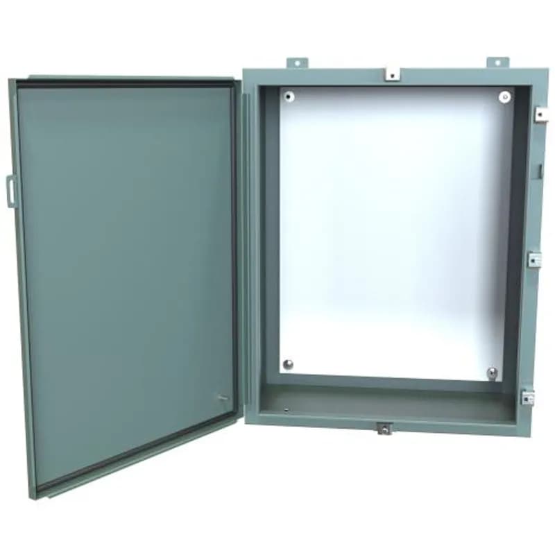 N4 Wallmount Encl w/panel - 30 x 24 x 12 - Steel/Gray