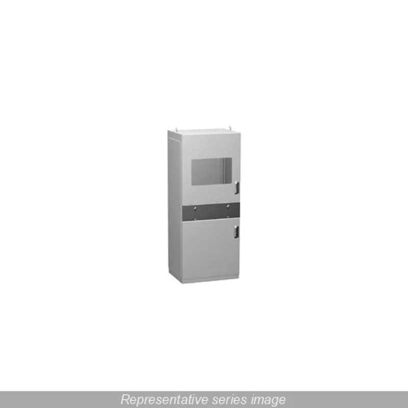 Hammond Manufacturing IPC1876 - Modular PC Encl. w/ Window Door - 1800 x 700 x 600 - Steel/Beige