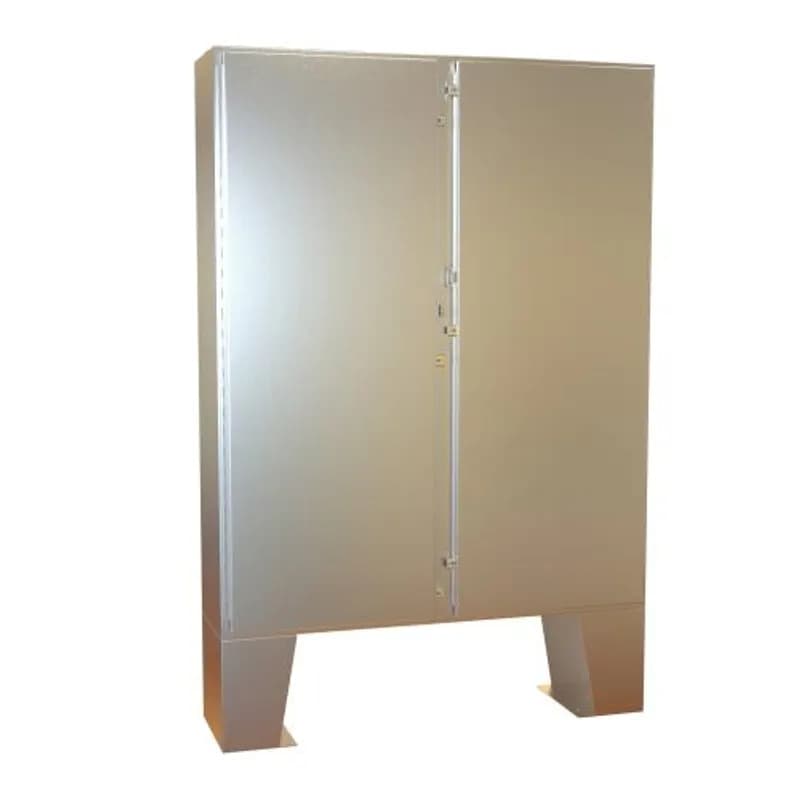 Hammond Manufacturing 1422N4SSB12F - N4X Dbl Door Floormount Encl w/panel - 62 x 48 x 12 - 304 SS