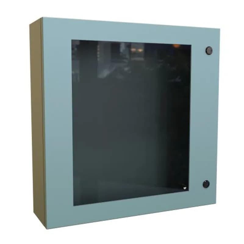 N4,12 Eclipse Window Door encl. - 24 x 24 x 6 - Steel/Gray
