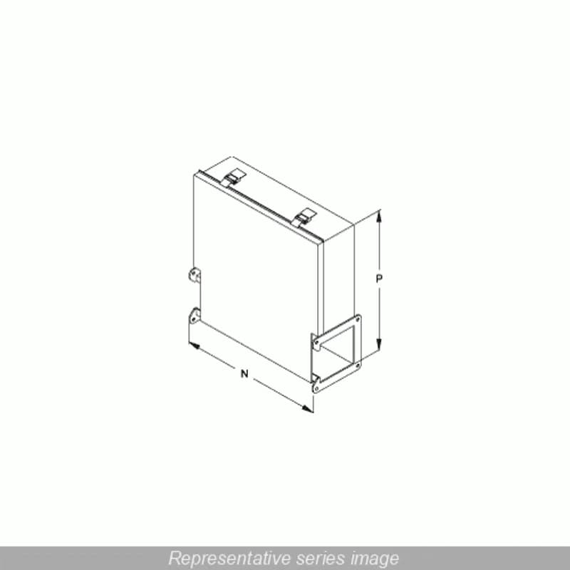 N12 Wireway, Junction Box - Fits 2.5 x 2.5 - Steel/Gray