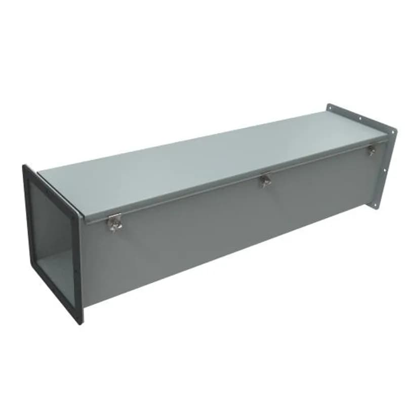 N12 Wireway, Straight Section - 8 x 8 x 36 - Steel/Gray
