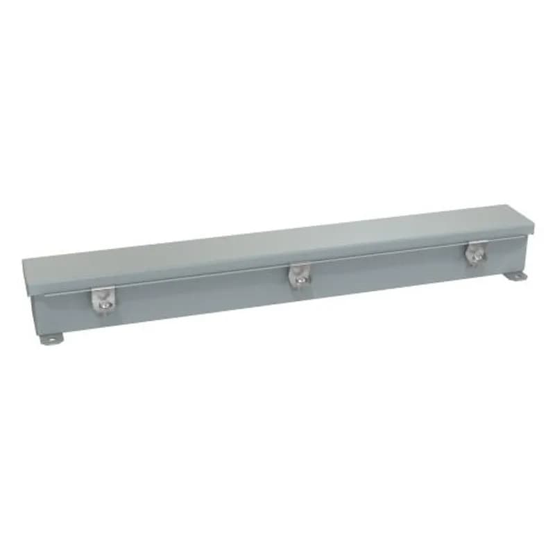 N4/12 Wiring Trough - 2.5 x 2.5 x 24 - Steel/Gray