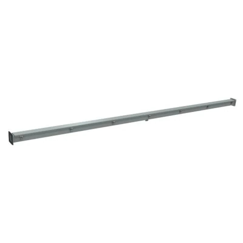 N12 Wireway, Straight Section - 2.5 x 2.5 x 120 - Steel/Gray
