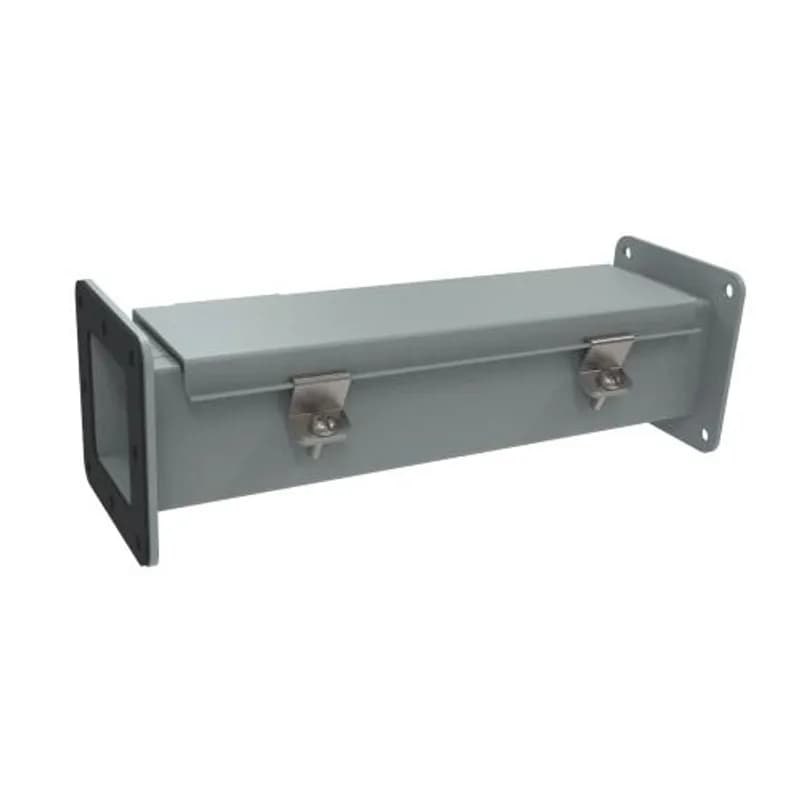 N12 Wireway, Straight Section - 2.5 x 2.5 x 12 - Steel/Gray