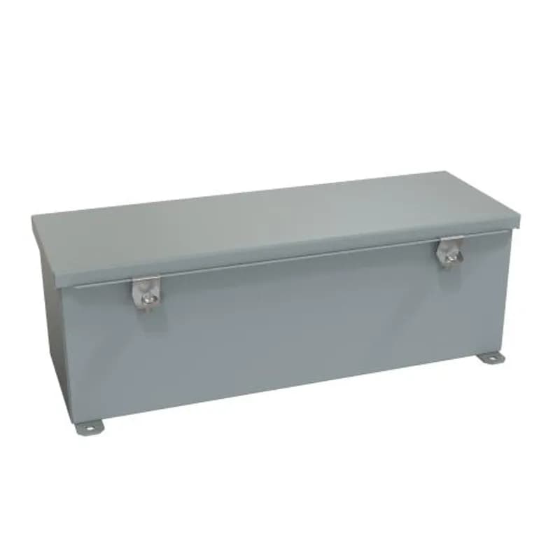N4/12 Wiring Trough - 6 x 6 x 18 - Steel/Gray