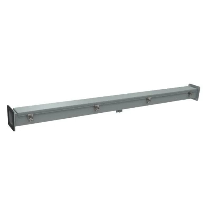 N12 Wireway, Straight Section - 2.5 x 2.5 x 48 - Steel/Gray