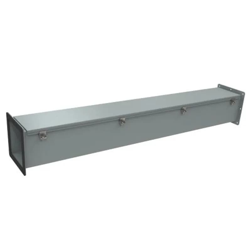 N12 Wireway, Straight Section - 6 x 6 x 48 - Steel/Gray
