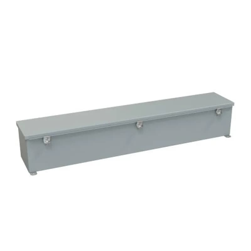 N4/12 Wiring Trough - 6 x 6 x 36 - Steel/Gray
