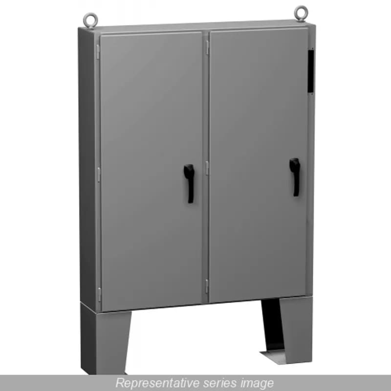 N12 Two Door Disconnect encl w/ panel - 60.13 x 50 x 18.13 - Steel/Gray