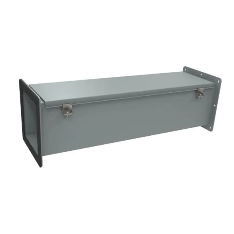 N12 Wireway, Straight Section - 6 x 6 x 24 - Steel/Gray
