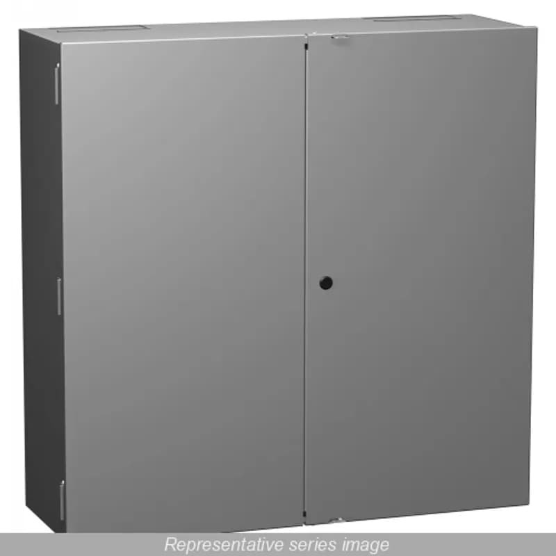 Quebec N1 Metering 2 Dr Cabinet - 48 x 48 x 12 - Steel/Gray