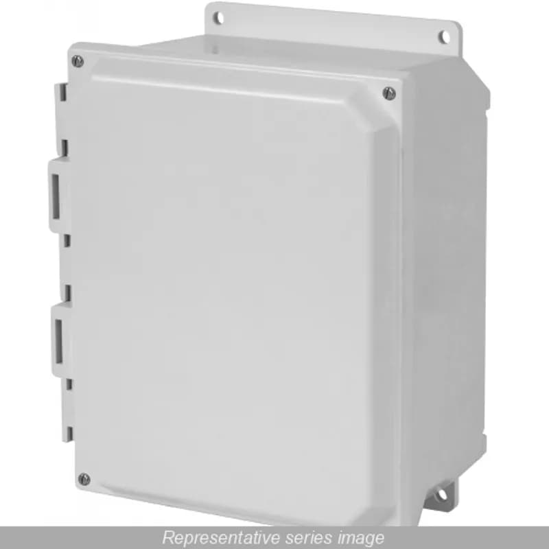 N4X Solid Door Screw Cover w/feet - 8 x 6 x 4 - Fiberglass