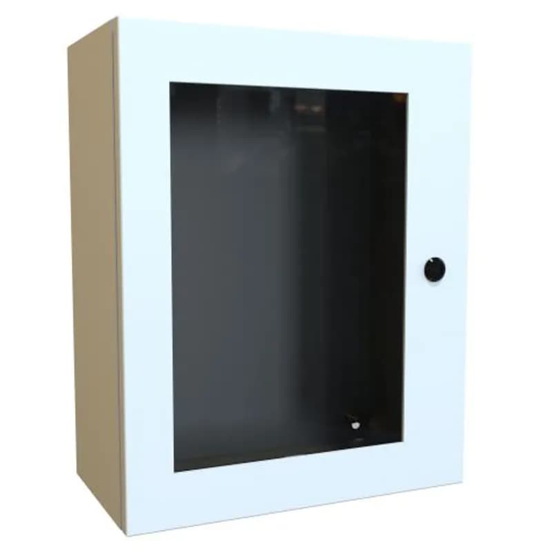 Hammond Manufacturing EN4SD20168WLG - N4,12 Eclipse Window Door encl. - 20 x 16 x 8 - Steel/Lt. Gray