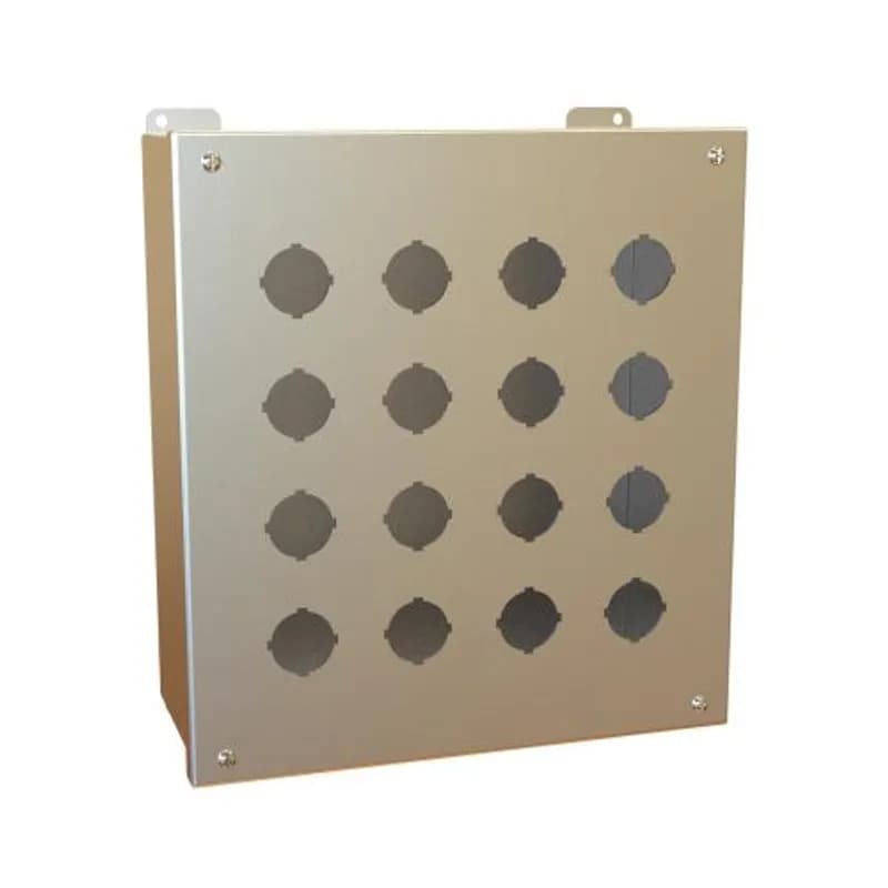 Pushbutton Encl - Extra Deep - 16 PB x 30.5mm - 304SS