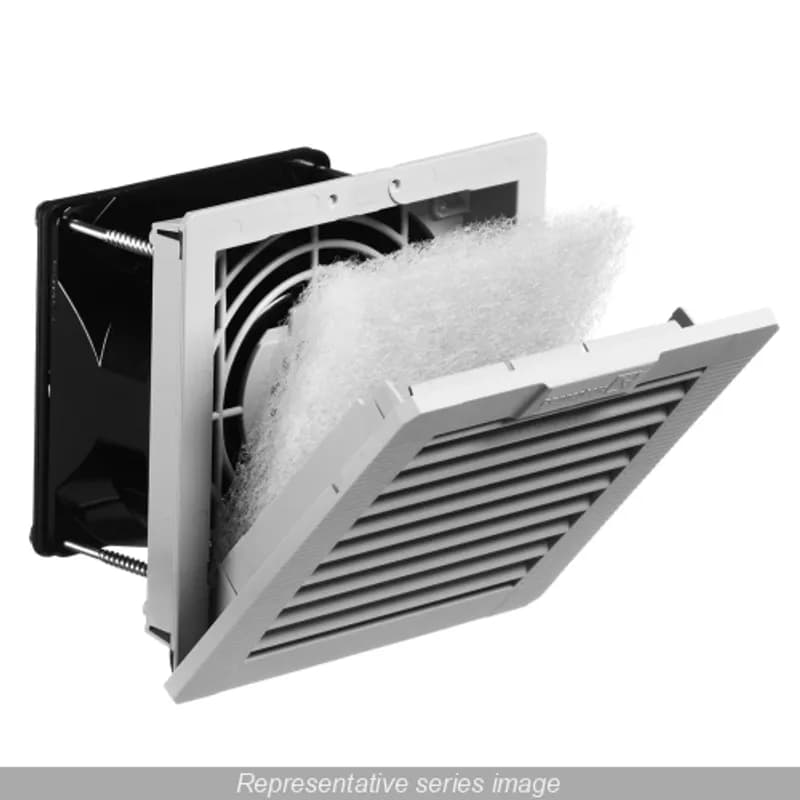 38CFM Filter Fan, 24VDC N12 - Black