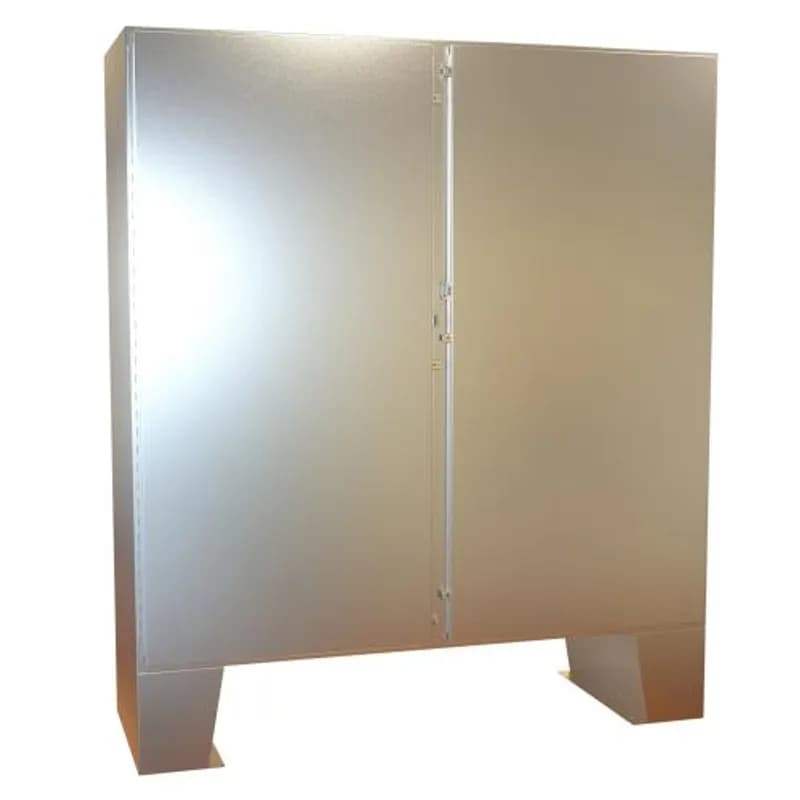 N4X Dbl Door Floormount Encl w/panel - 72 x 72 x 24 - 316 SS