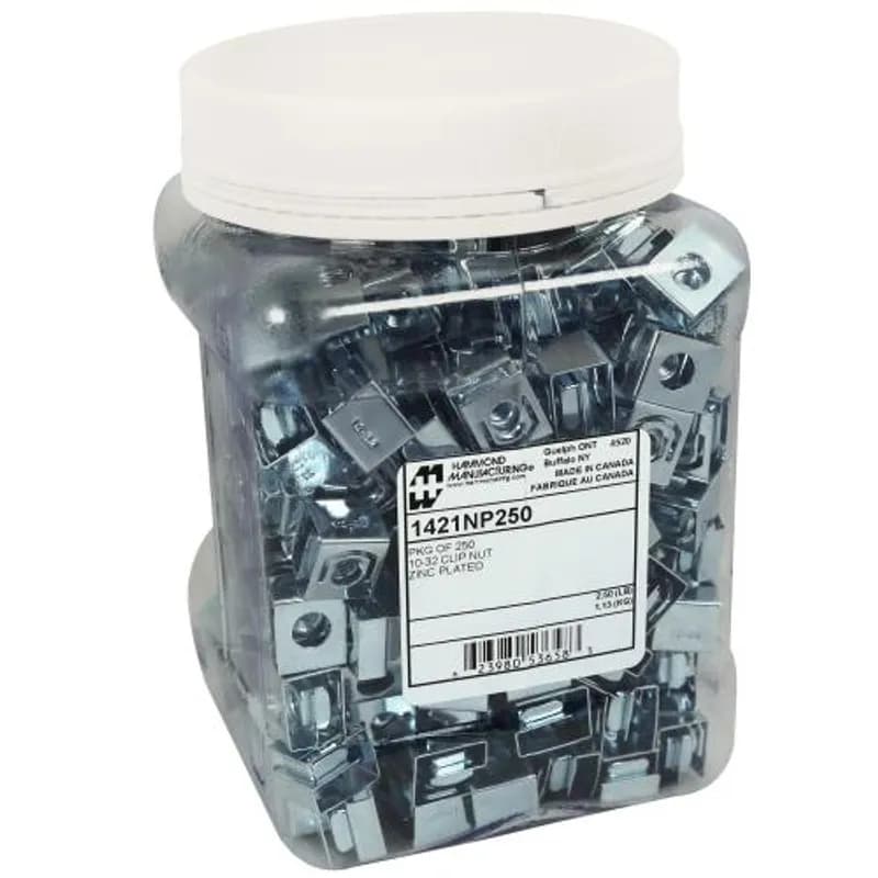 Hammond Manufacturing 1421NP250 - Hdwr Pkg of 250 Clip Nuts